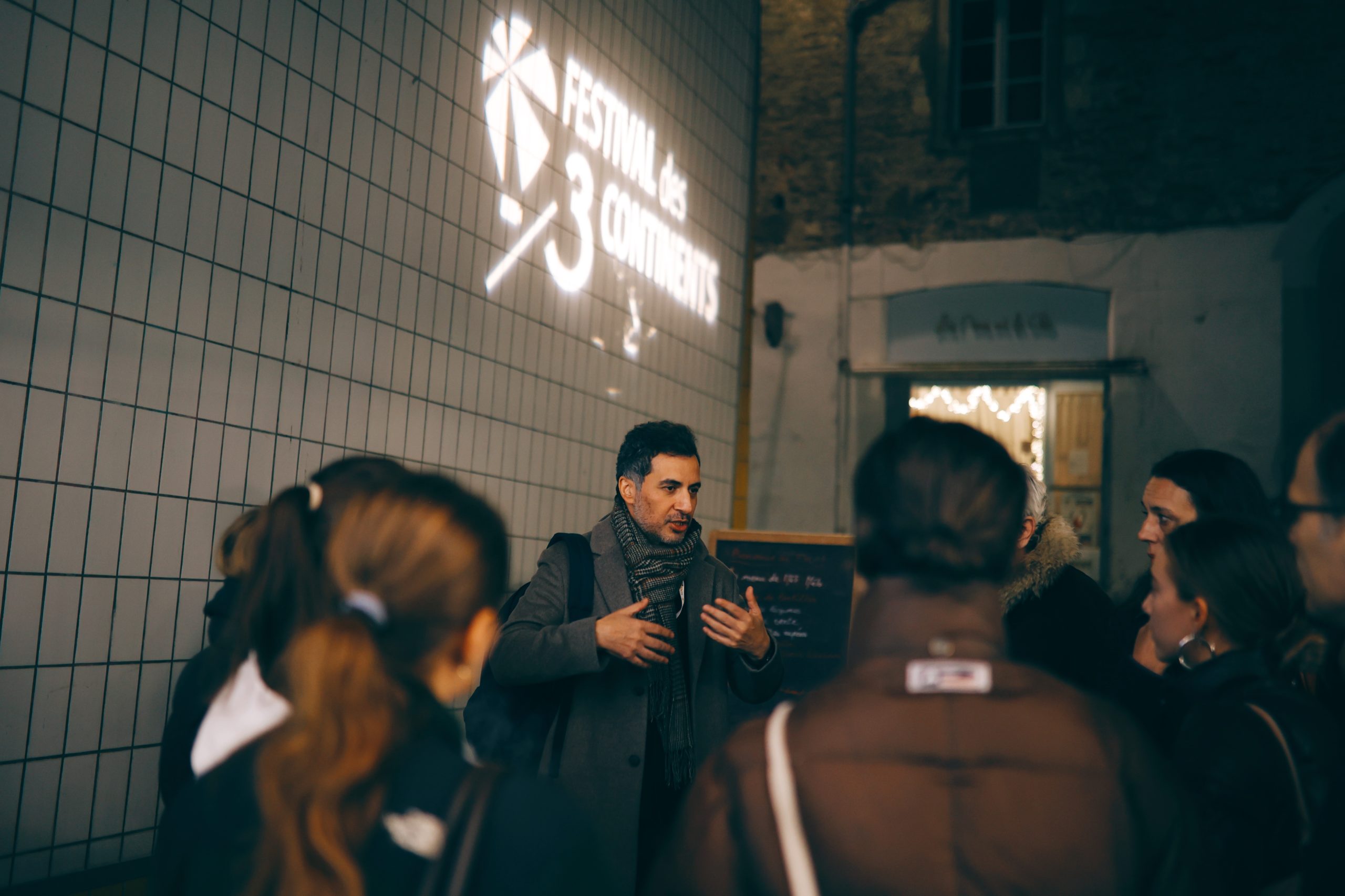 Aamir BASHIR, réalisateur de L'HIVER INTÉRIEUR (Compétition internationale) discutant avec le public © Margaux MARTINS